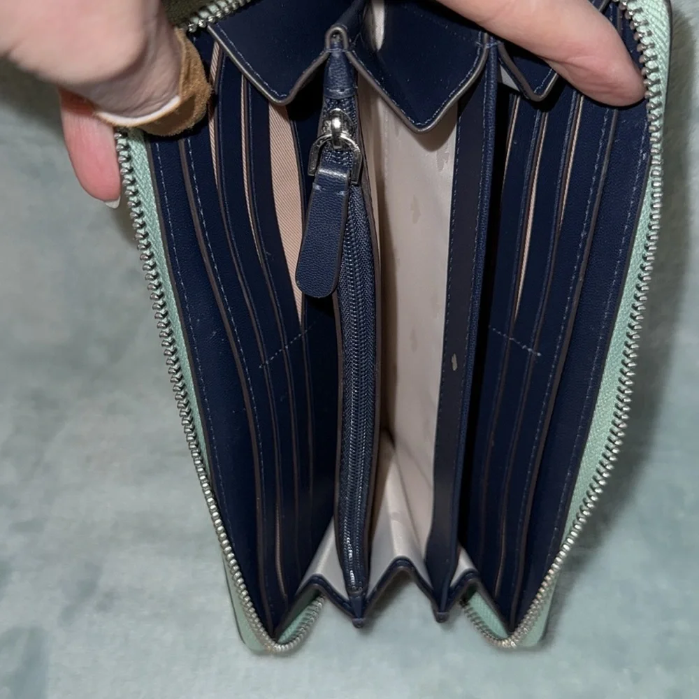 kate spade Green and White Women's Wallet - Picture 10 of 17